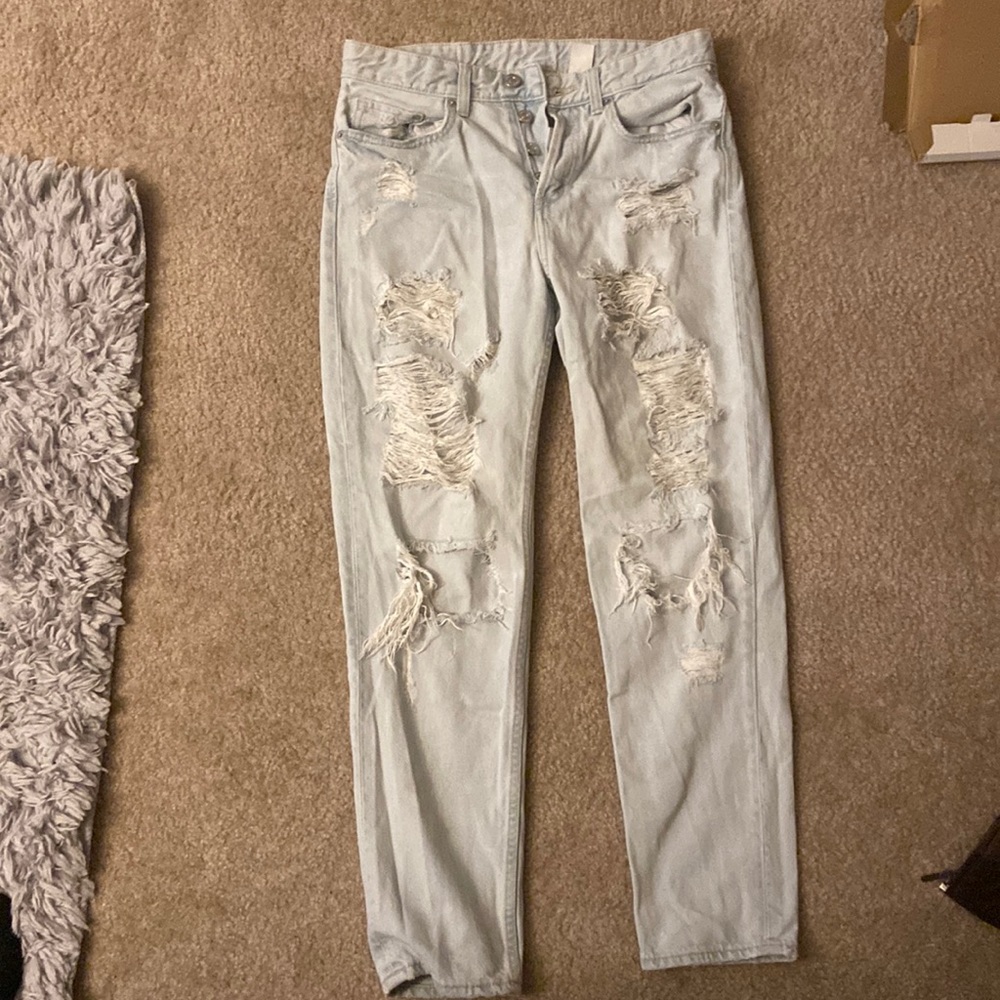 light colored jeans